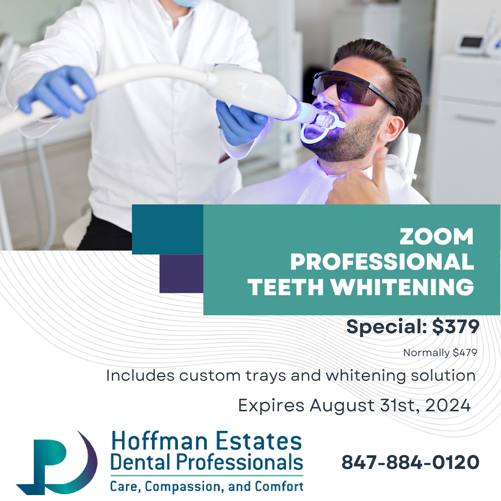 Teal And White Modern Professional Whitening Instagram Post-1